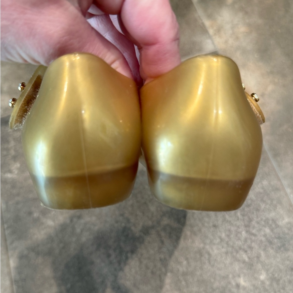 Mini Melissa Ultragirl gold flowers shoes - Picture 7 of 9